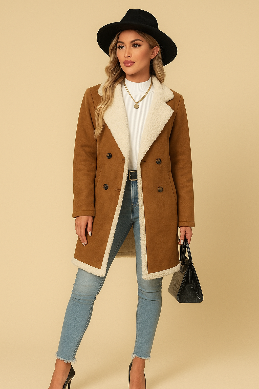 Amara Long-Sleeve Coat