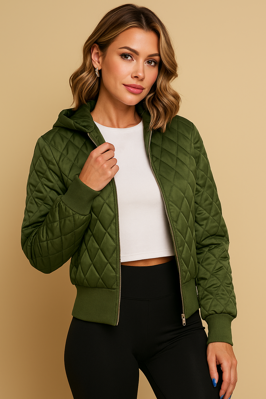 Ravena Structured Zip-Up Hooded Jacket