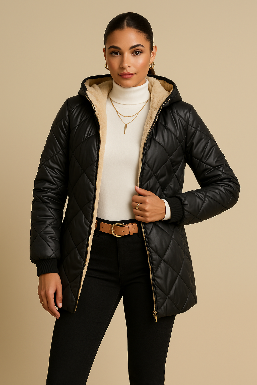 Corinna Mid-Length Loose Fit Coat