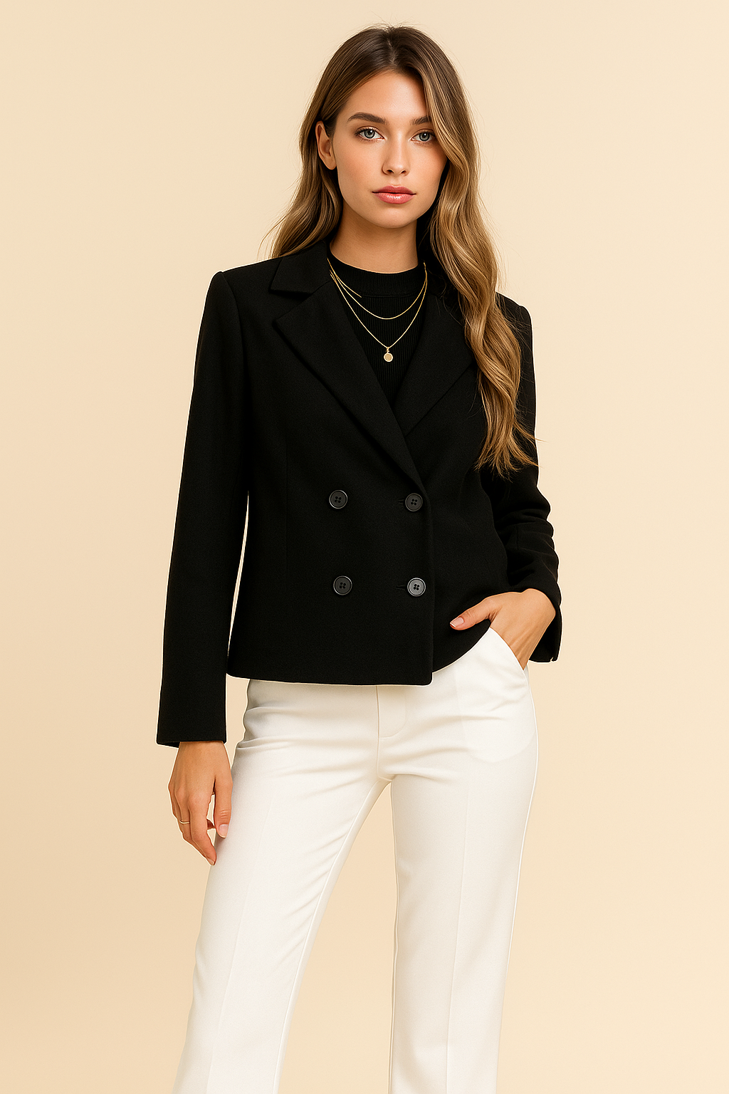 Marlena Double-Breasted Blazer Coat