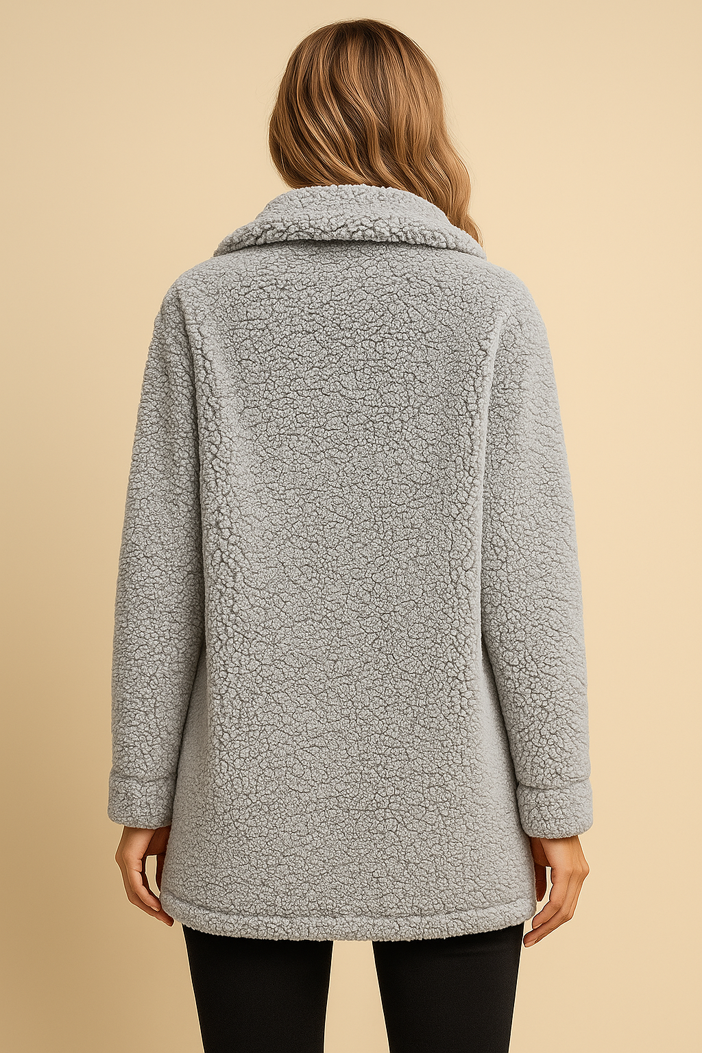 Leona Plus Size Plush Faux Fur Coat