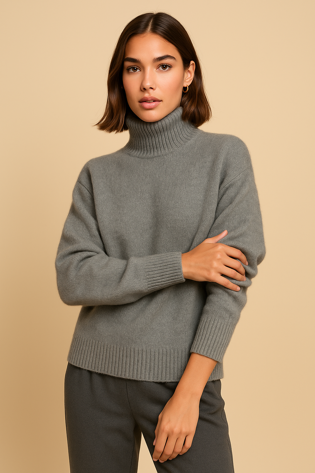 Seraphine Cashmere Turtleneck Sweater