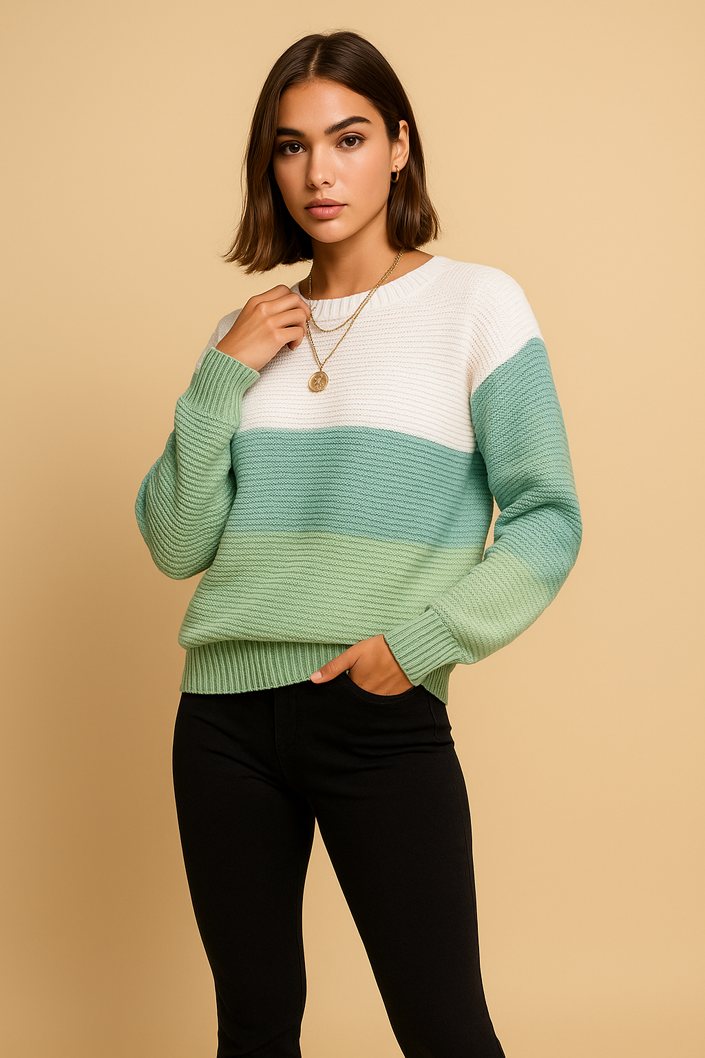 Celina Long Sleeve Knitted Sweater