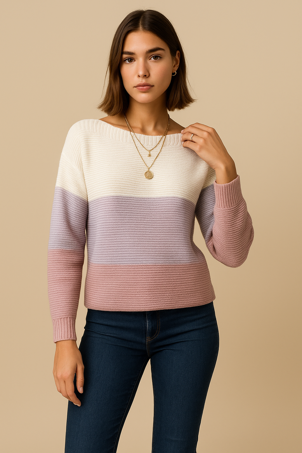 Celina Long Sleeve Knitted Sweater