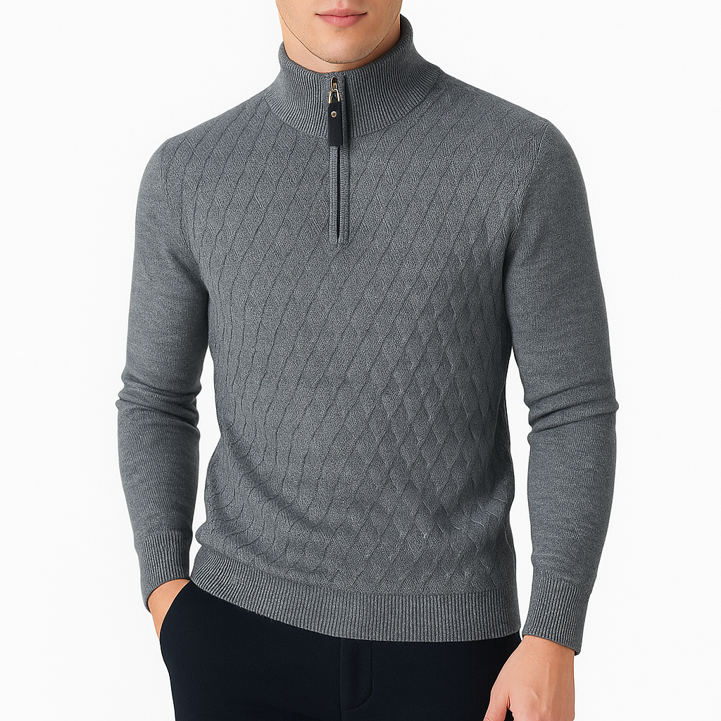 Smith | Quarter-Zip Knit Sweater