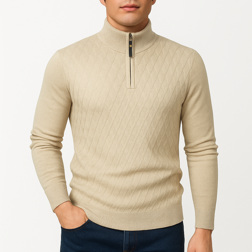 Smith | Quarter-Zip Knit Sweater