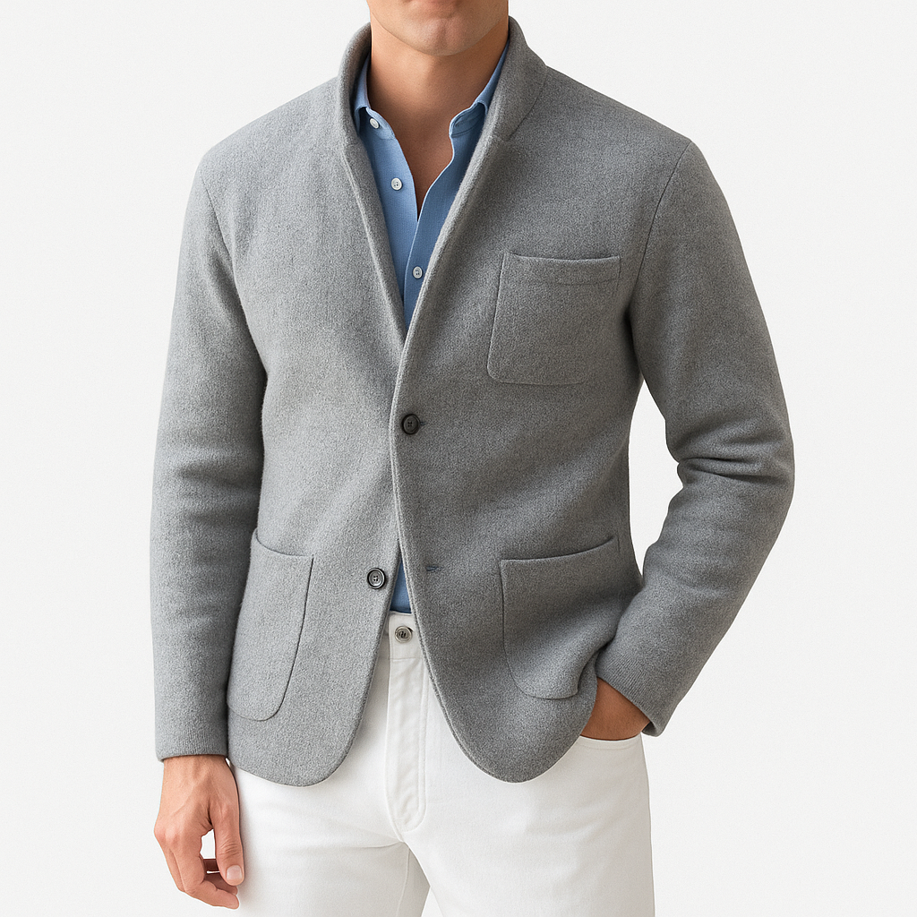 Smith | Casual Buttoned Knit Blazer