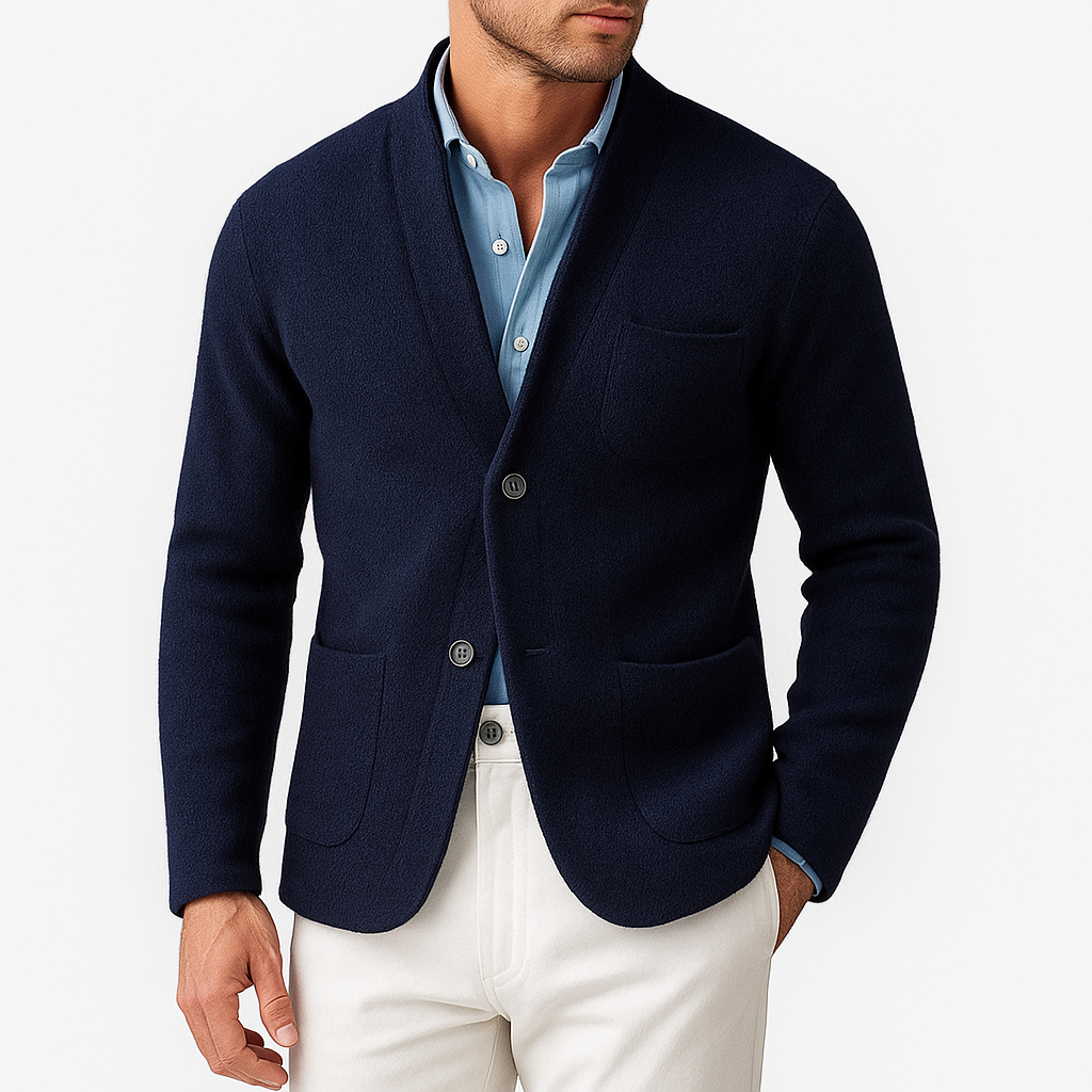 Smith | Casual Buttoned Knit Blazer