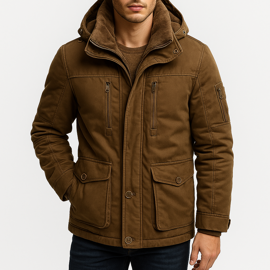 Smith | Hooded Fleece-Lined Winter Jacket