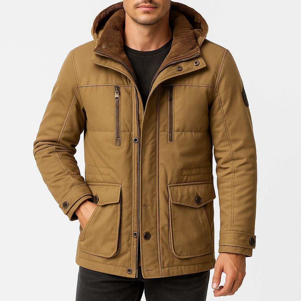 Smith | Hooded Fleece-Lined Winter Jacket