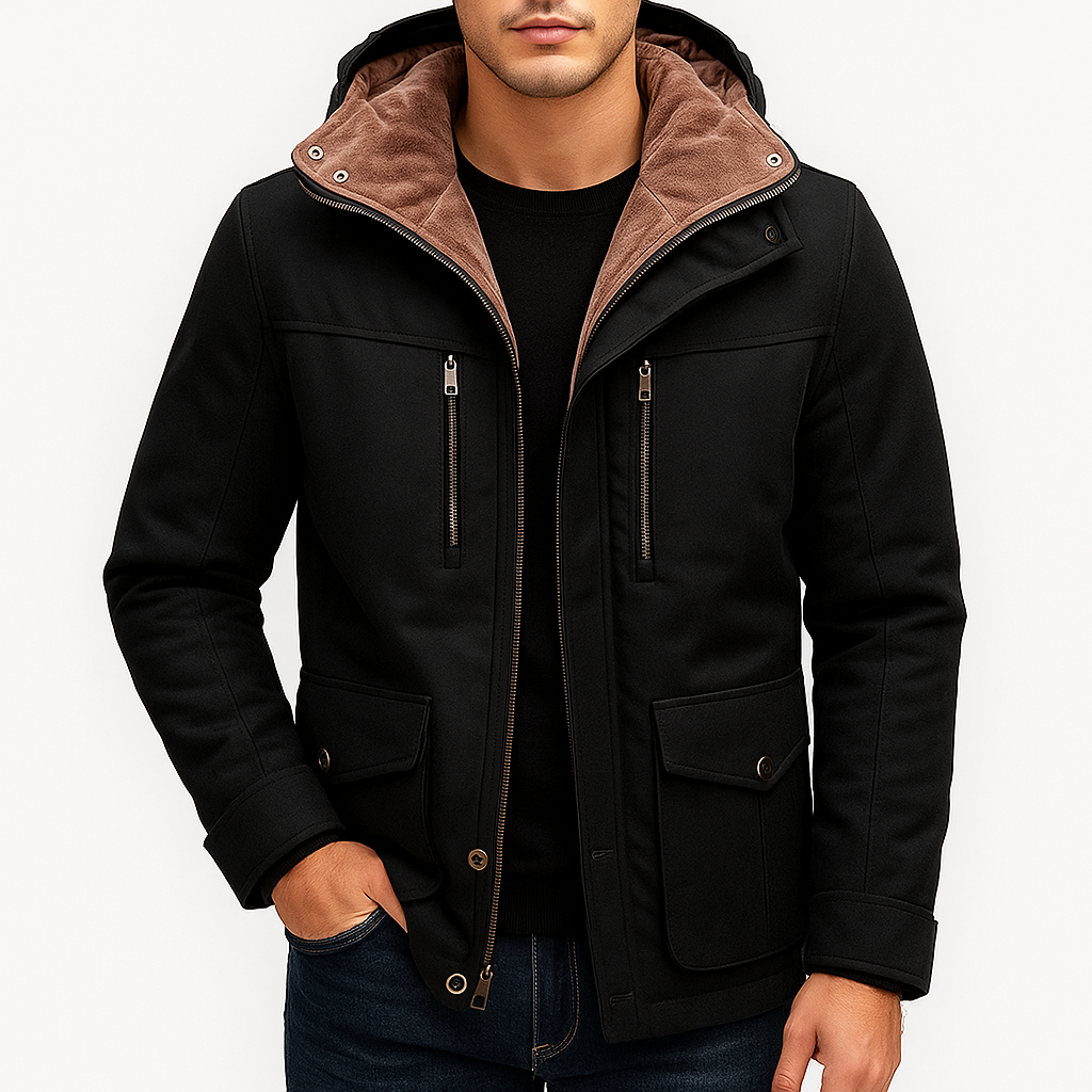 Smith | Hooded Fleece-Lined Winter Jacket
