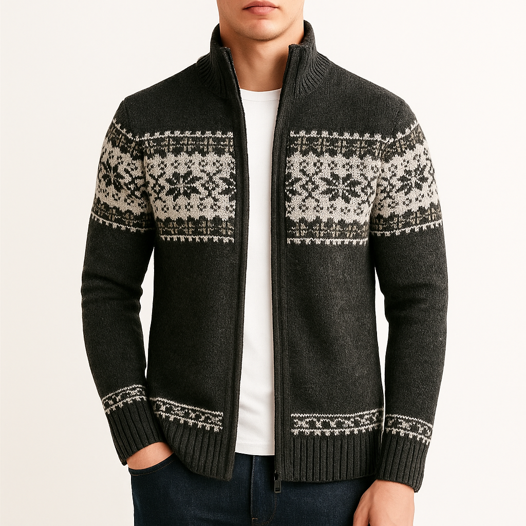 Smith | Wool Zip Cardigan