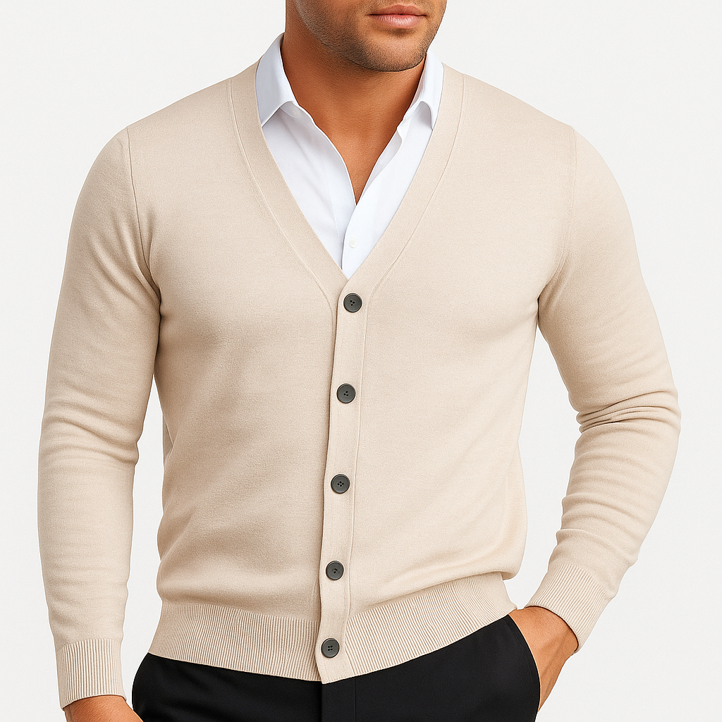 Smith | Classic V-Neck Cardigan