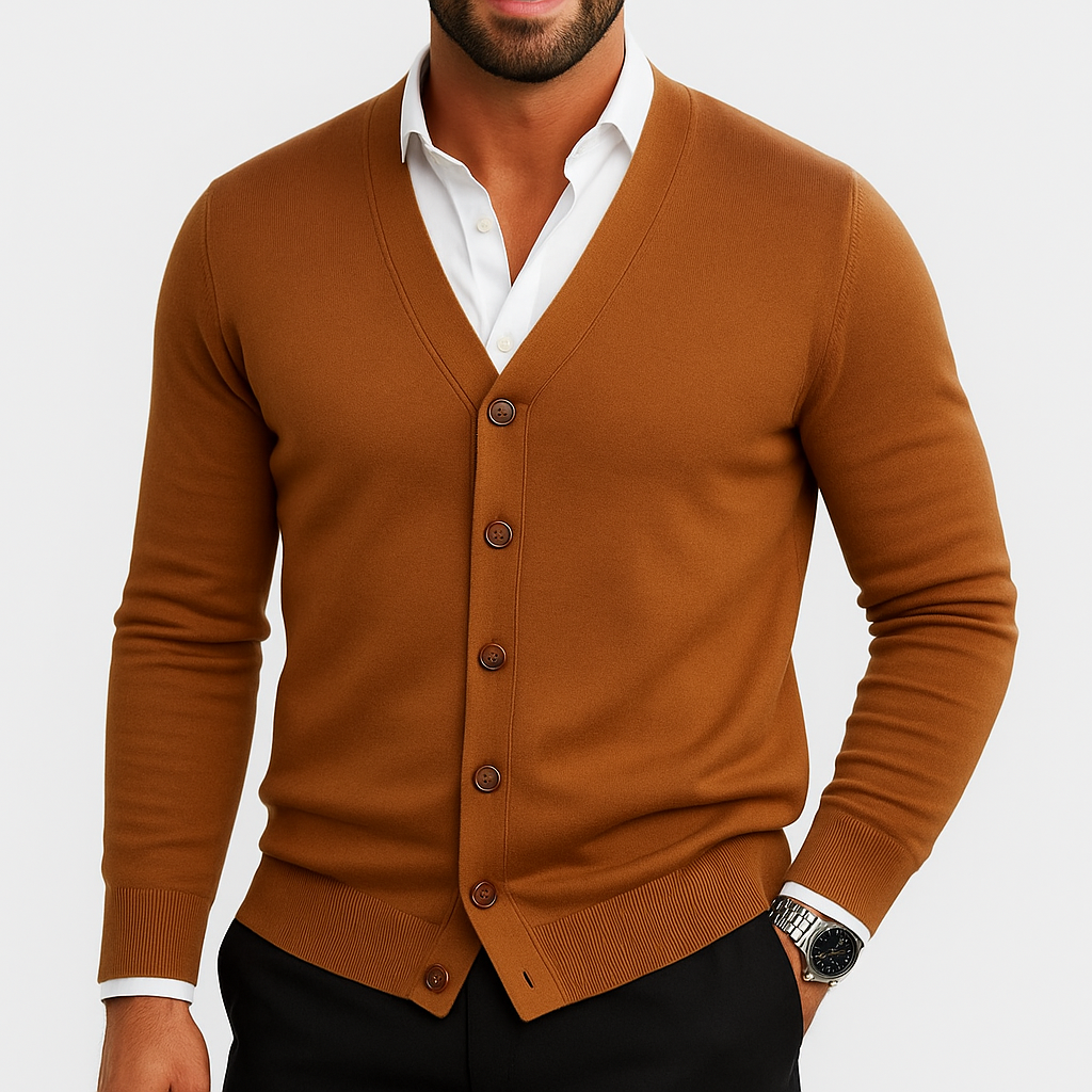 Smith | Classic V-Neck Cardigan