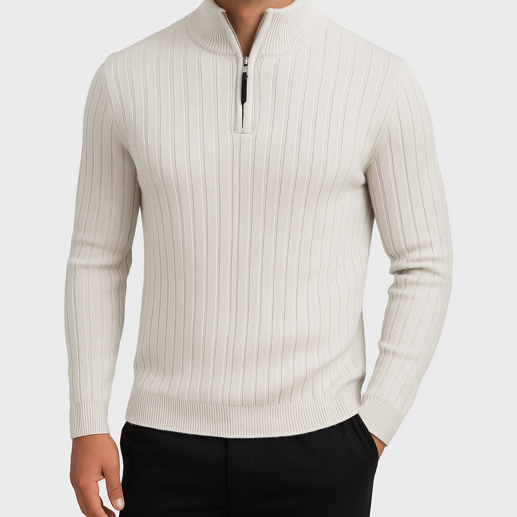 Smith | Half Zip Knit Sweater