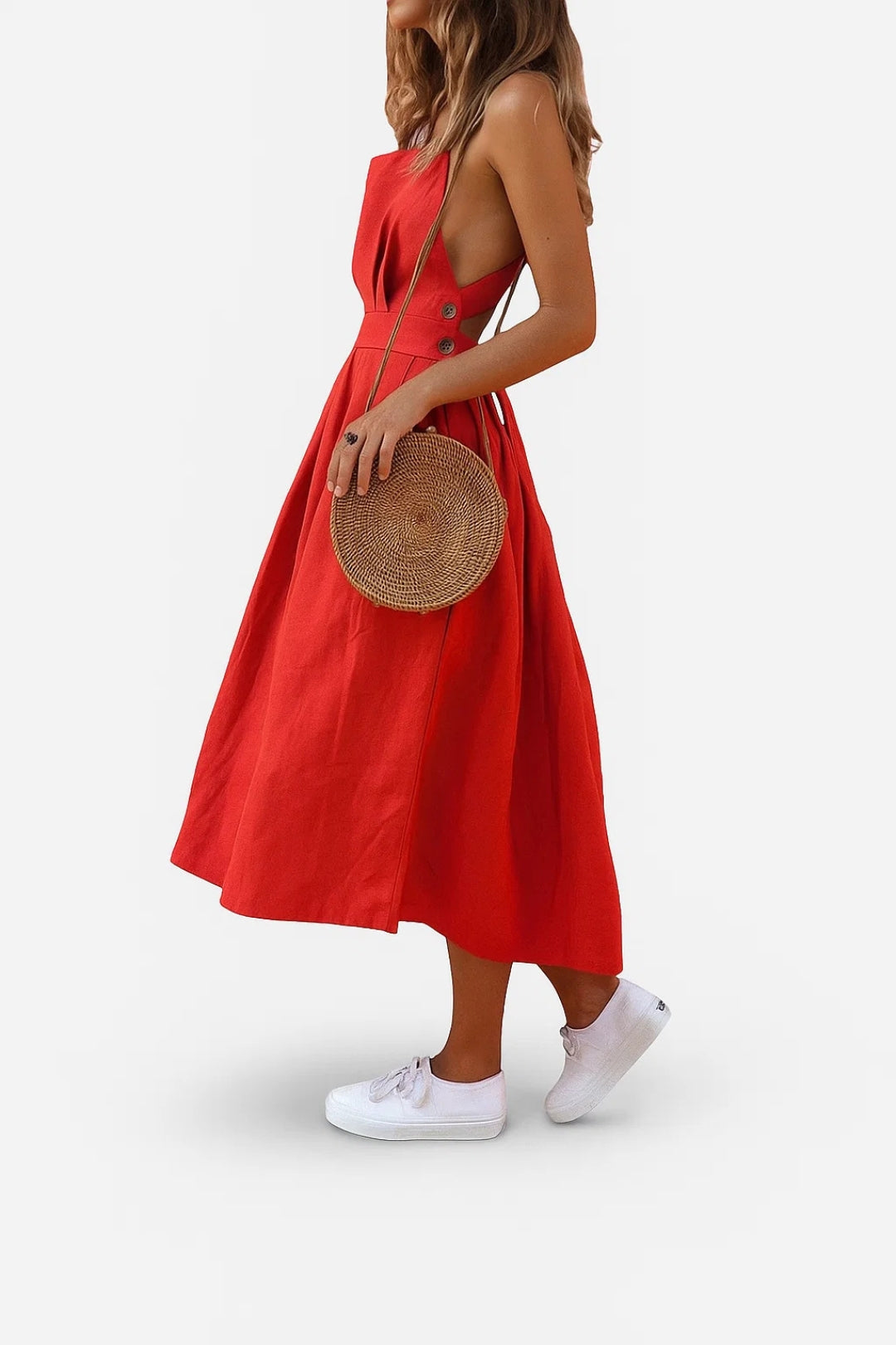 Exquisite Flowy Airy Party Backless Dress for Women