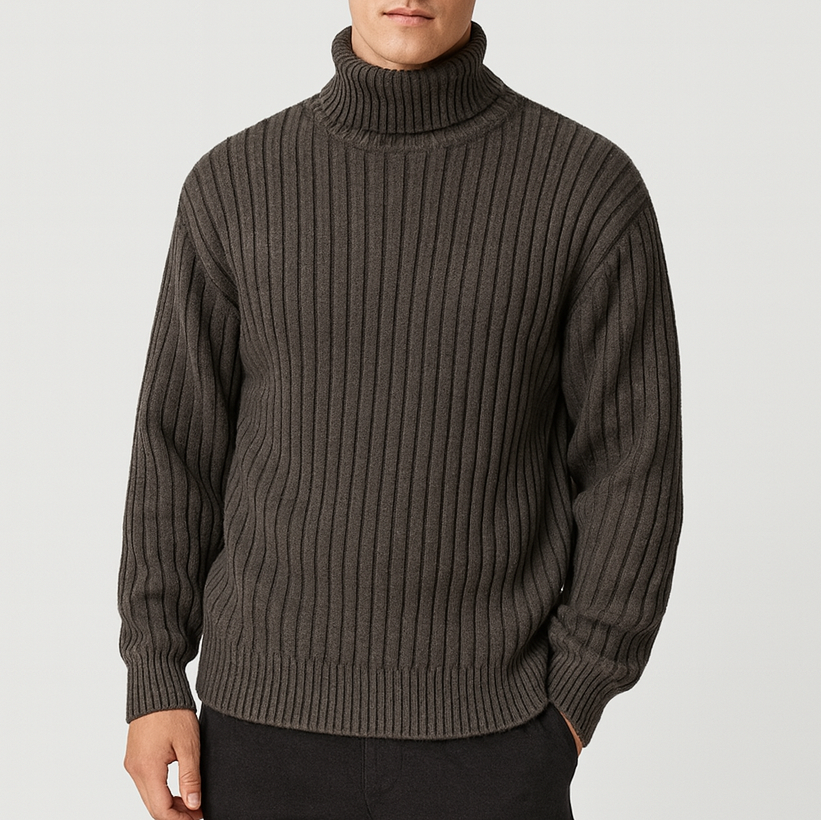 Smith | Ribbed Knit Turtleneck Sweater