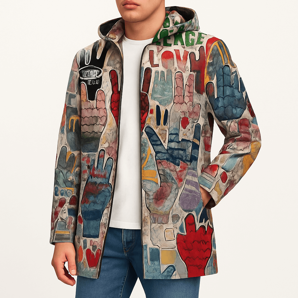 Smith | Graphic Print Winter Coat