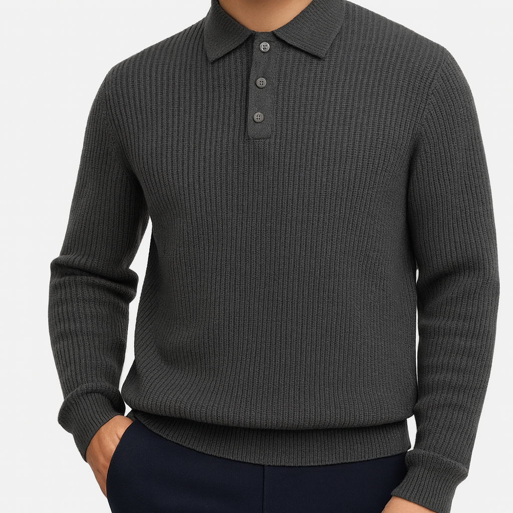 Smith | Knitted Polo Sweater