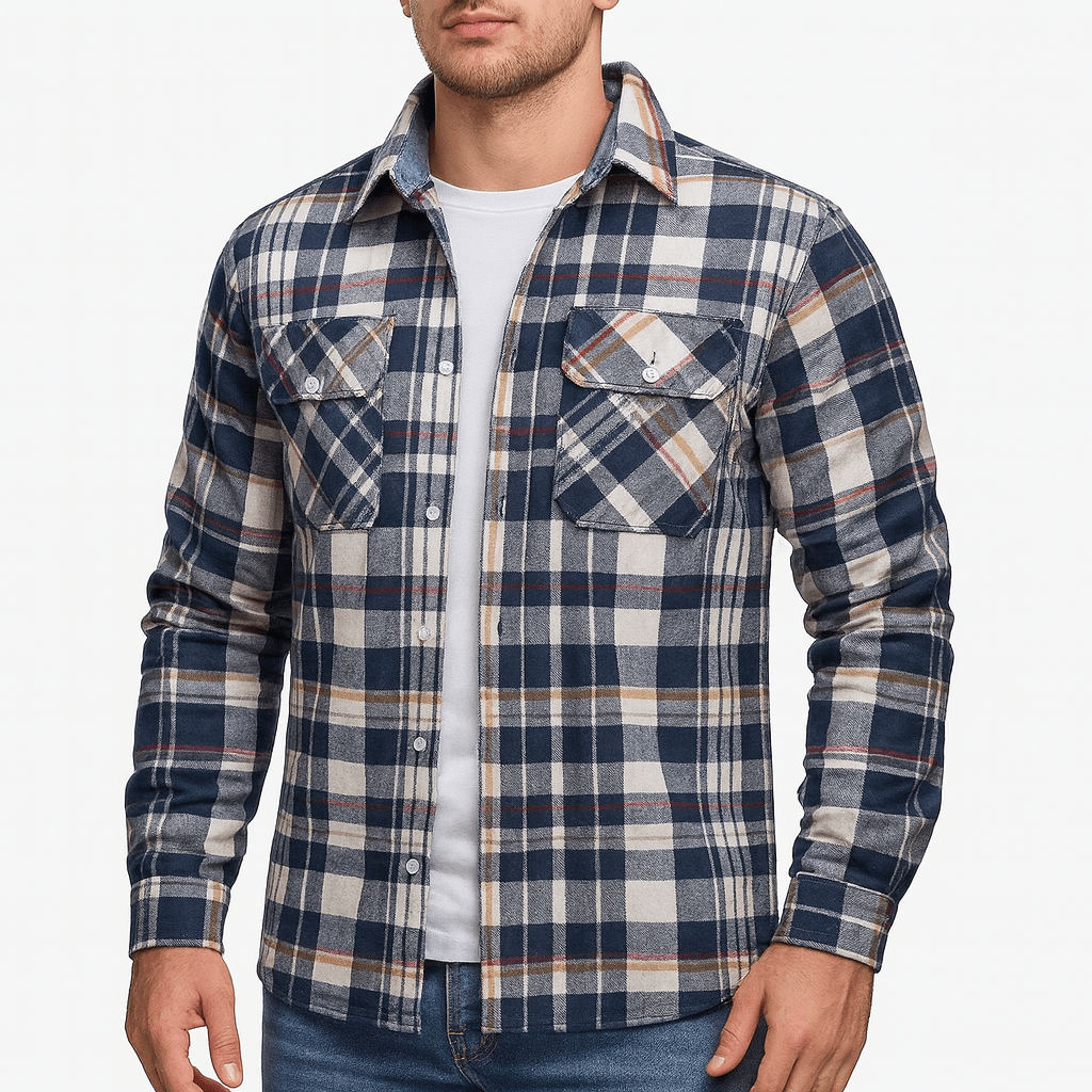 SMITH | Checked Flannel Shirt Jacket