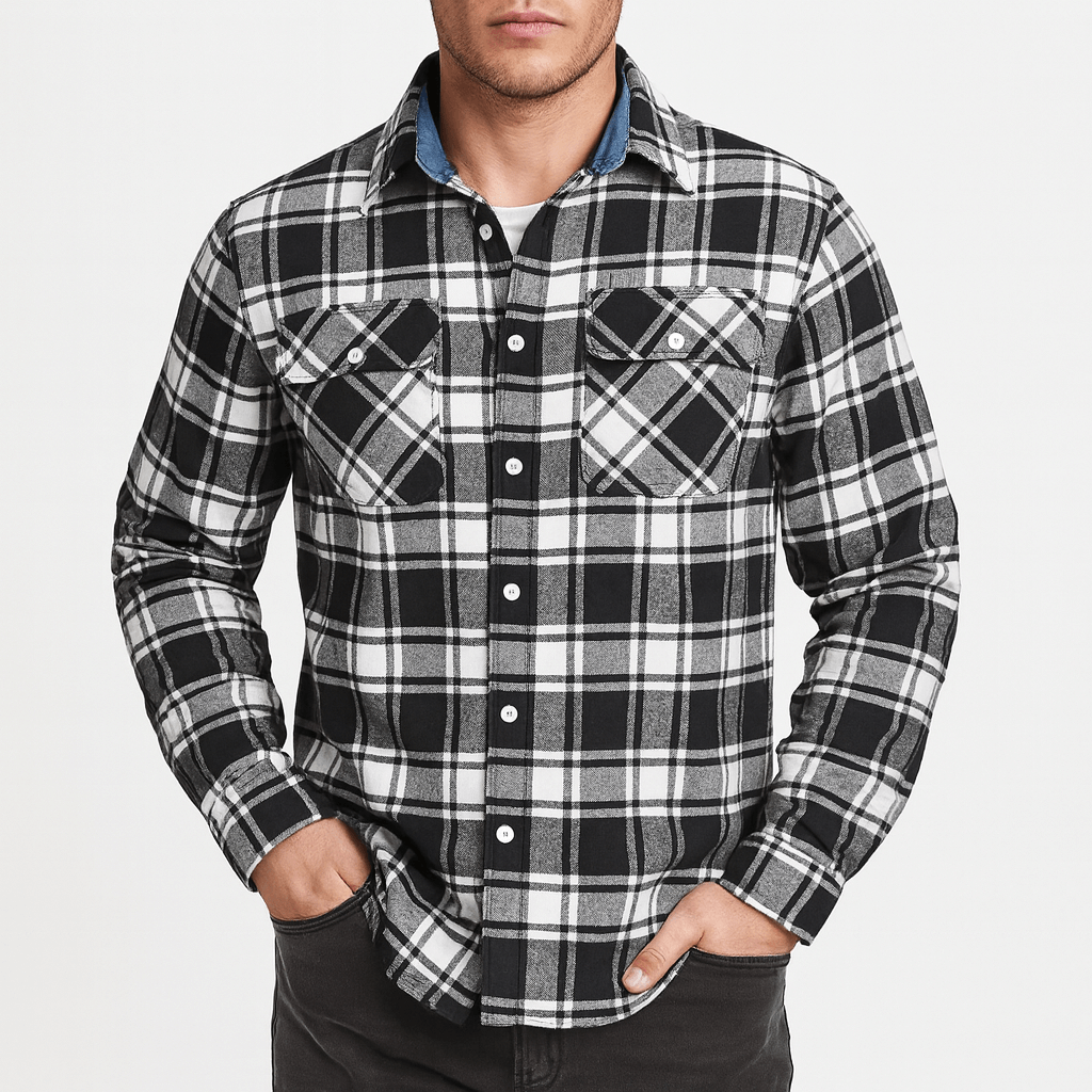 SMITH | Checked Flannel Shirt Jacket
