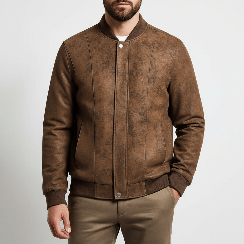 Smith | Suede Bomber Jacket