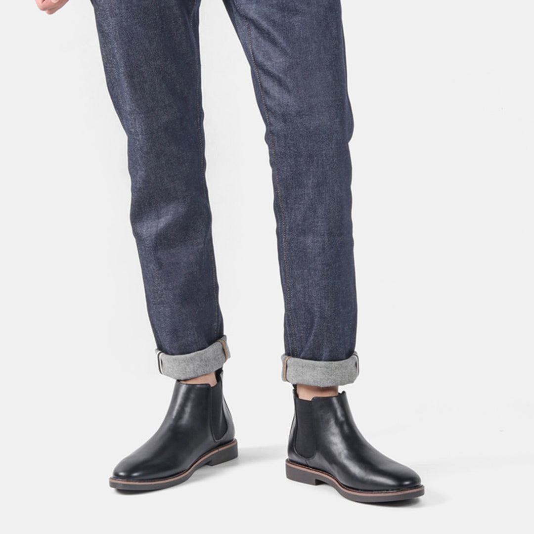Men’s Stylish Durable Everyday Chelsea Boots with Elastic Side Panels