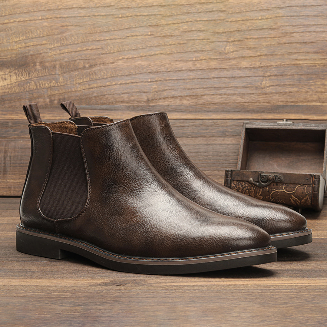 Men’s Stylish Durable Everyday Chelsea Boots with Elastic Side Panels