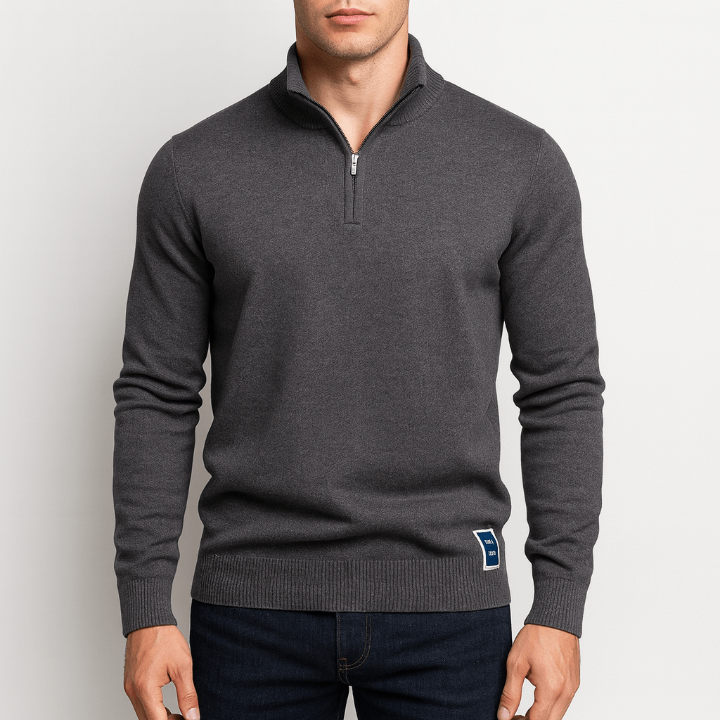 Smith | Quarter-Zip Fitted Sweater
