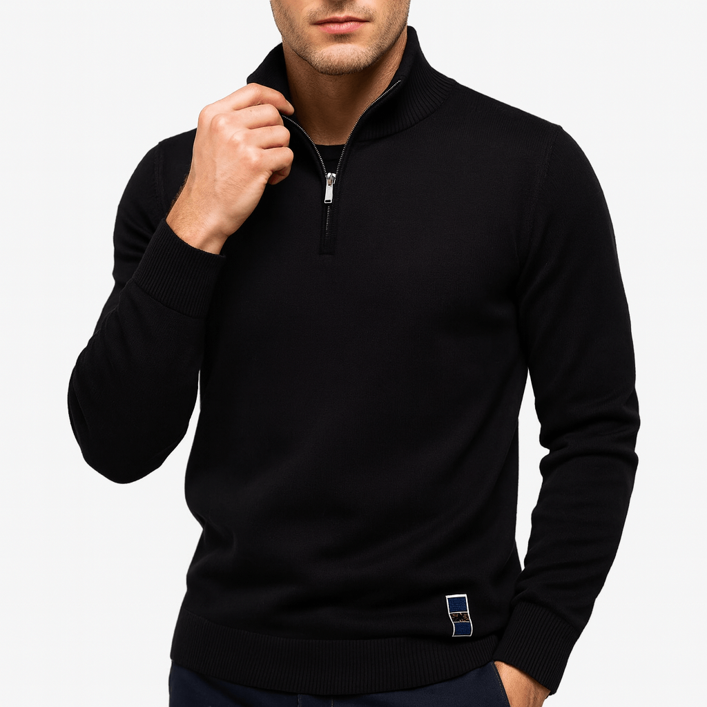 Smith | Quarter-Zip Fitted Sweater