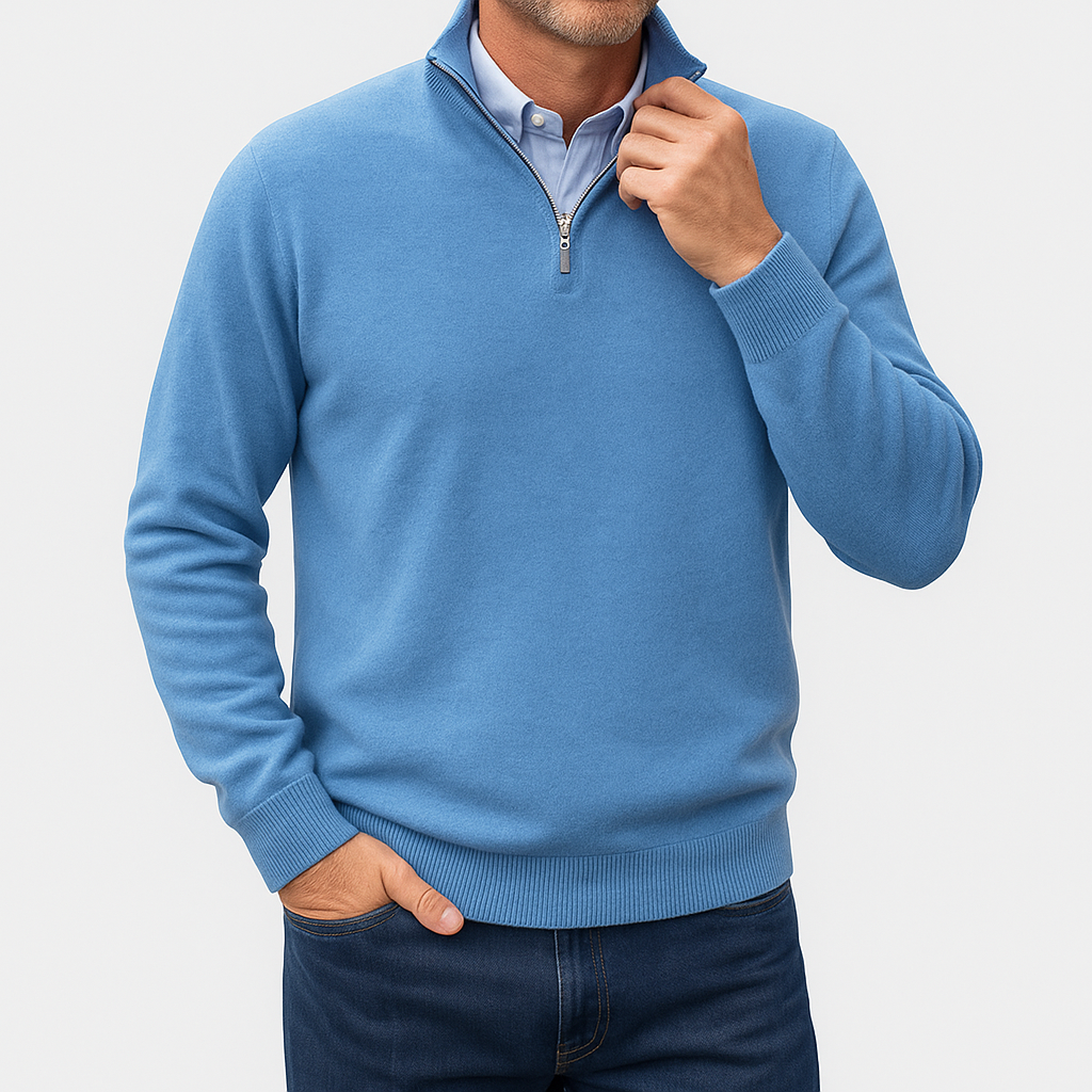 Smith | Zip Collar Knit Sweater