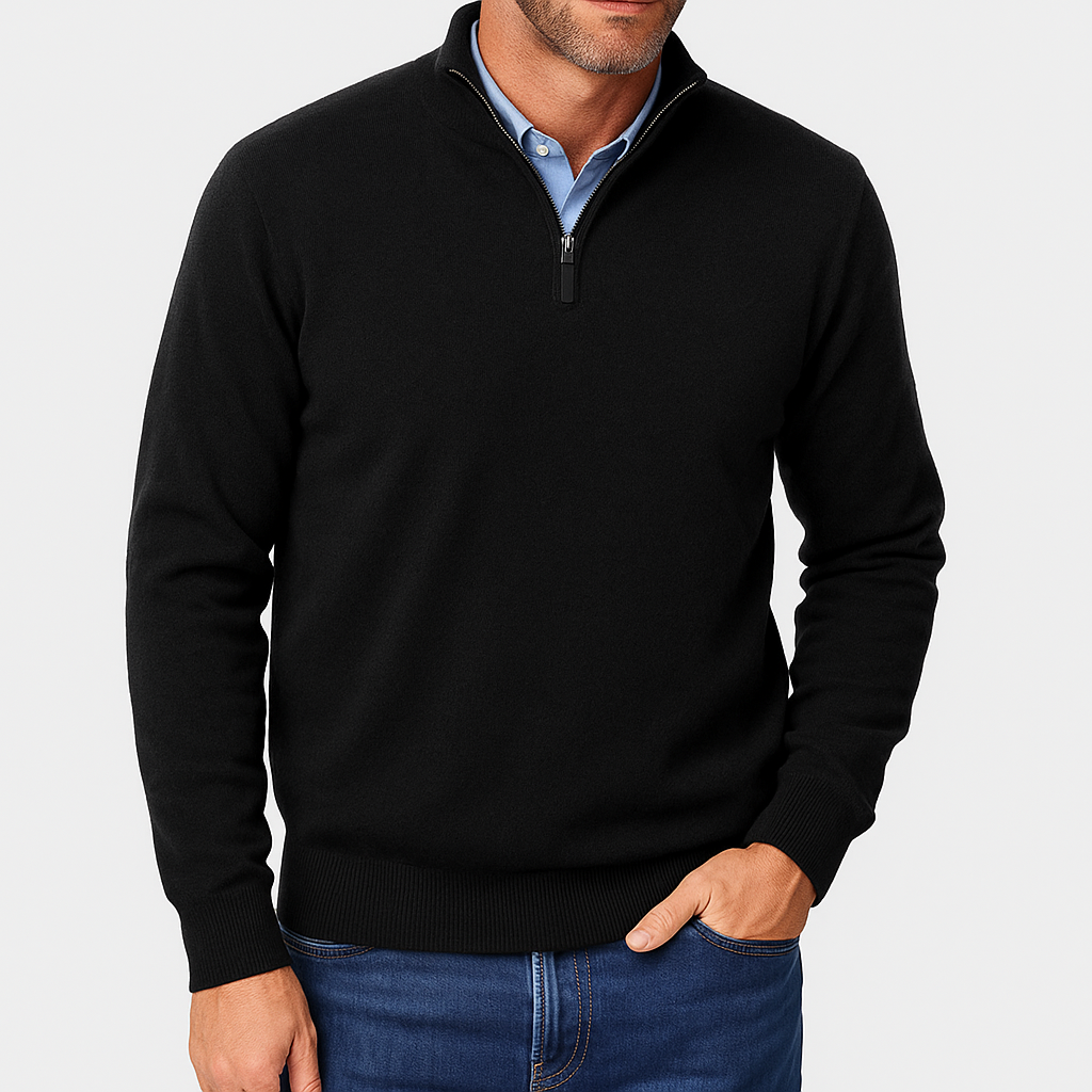 Smith | Zip Collar Knit Sweater
