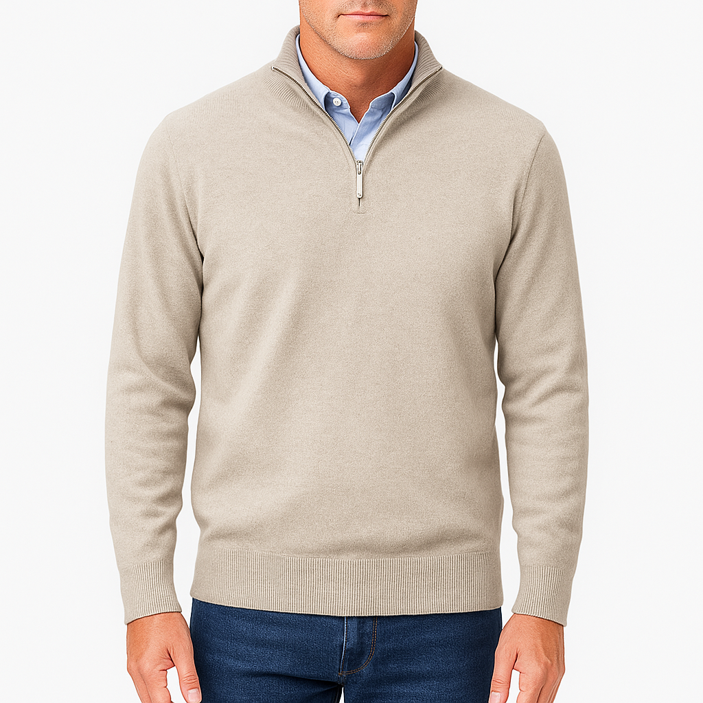Smith | Zip Collar Knit Sweater