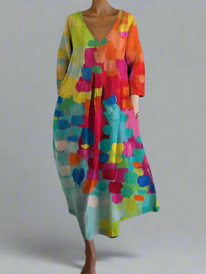 Women's Colourful Wrap-Style Summer Dresses for Daywear