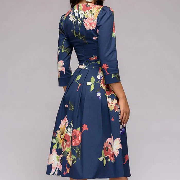 Glamour Floral Summer Midi Dress for Women - Perfect for Every Occasion