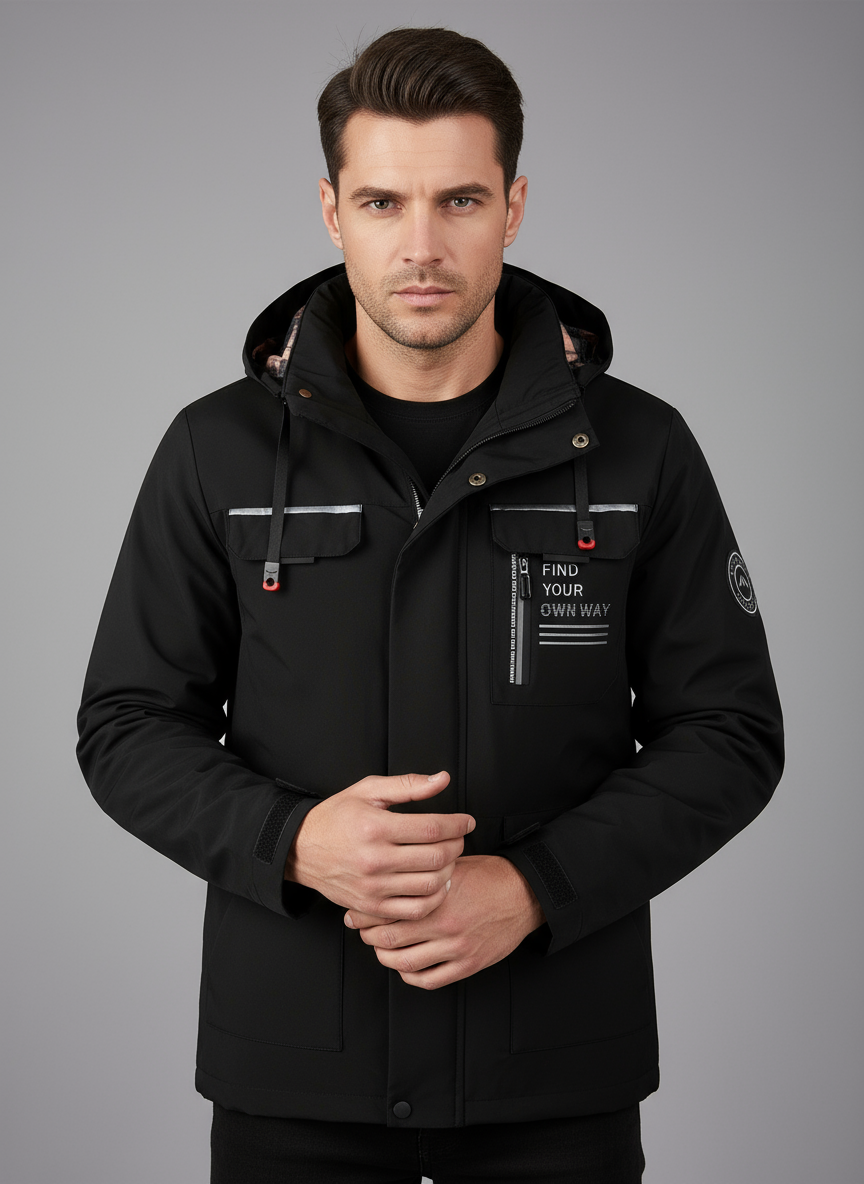 Men’s Waterproof Outdoor Insulated Protection Jacket