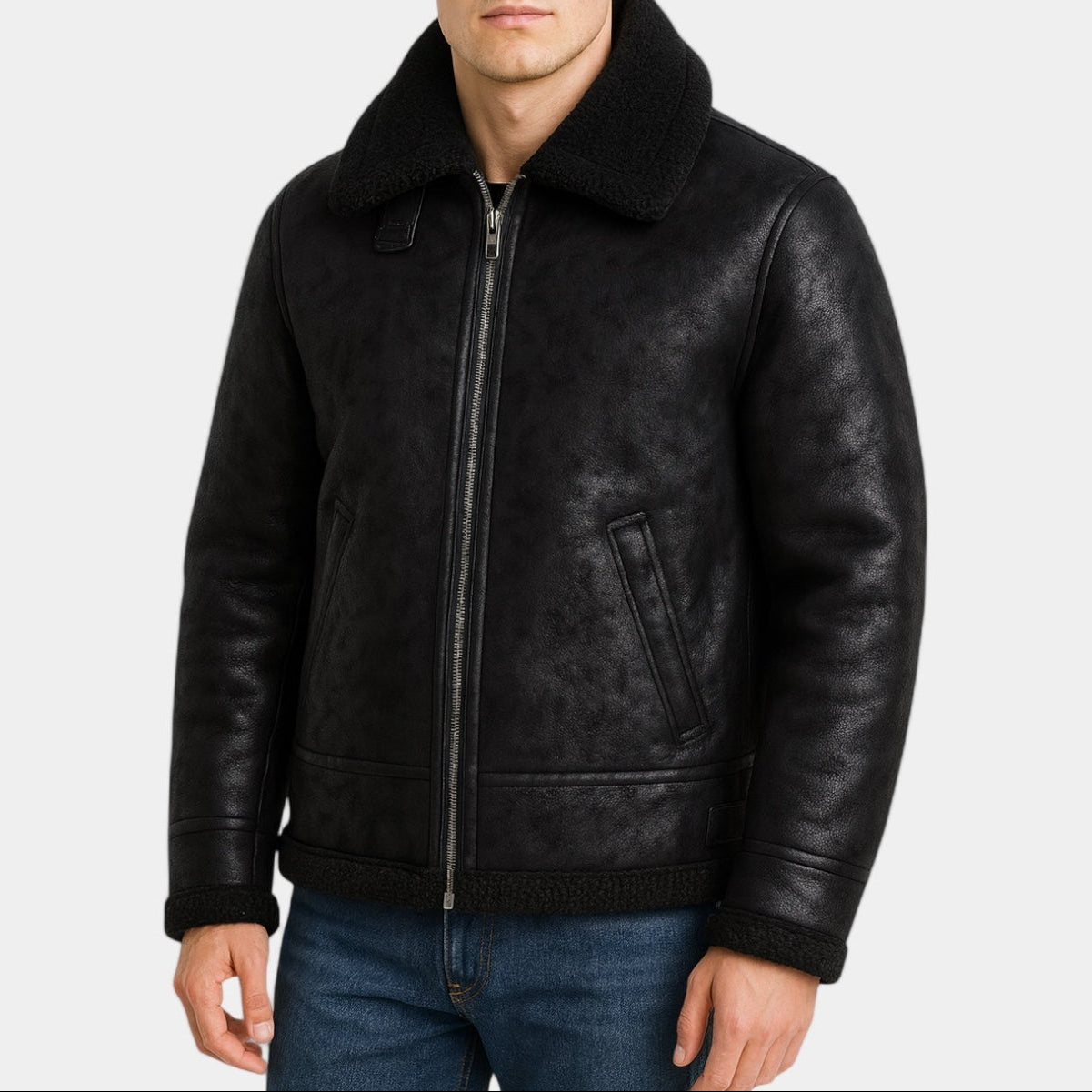 Smith | Classic Leather Aviator Jacket