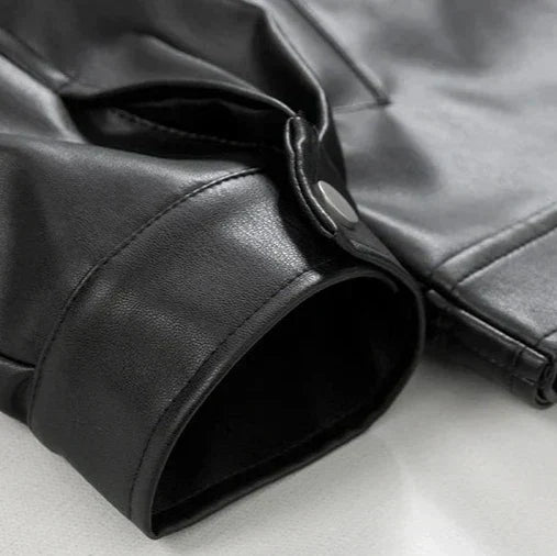 Smith | Oversized Leather Bomber Jacket