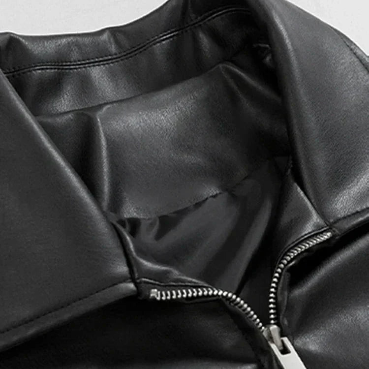 Smith | Oversized Leather Bomber Jacket