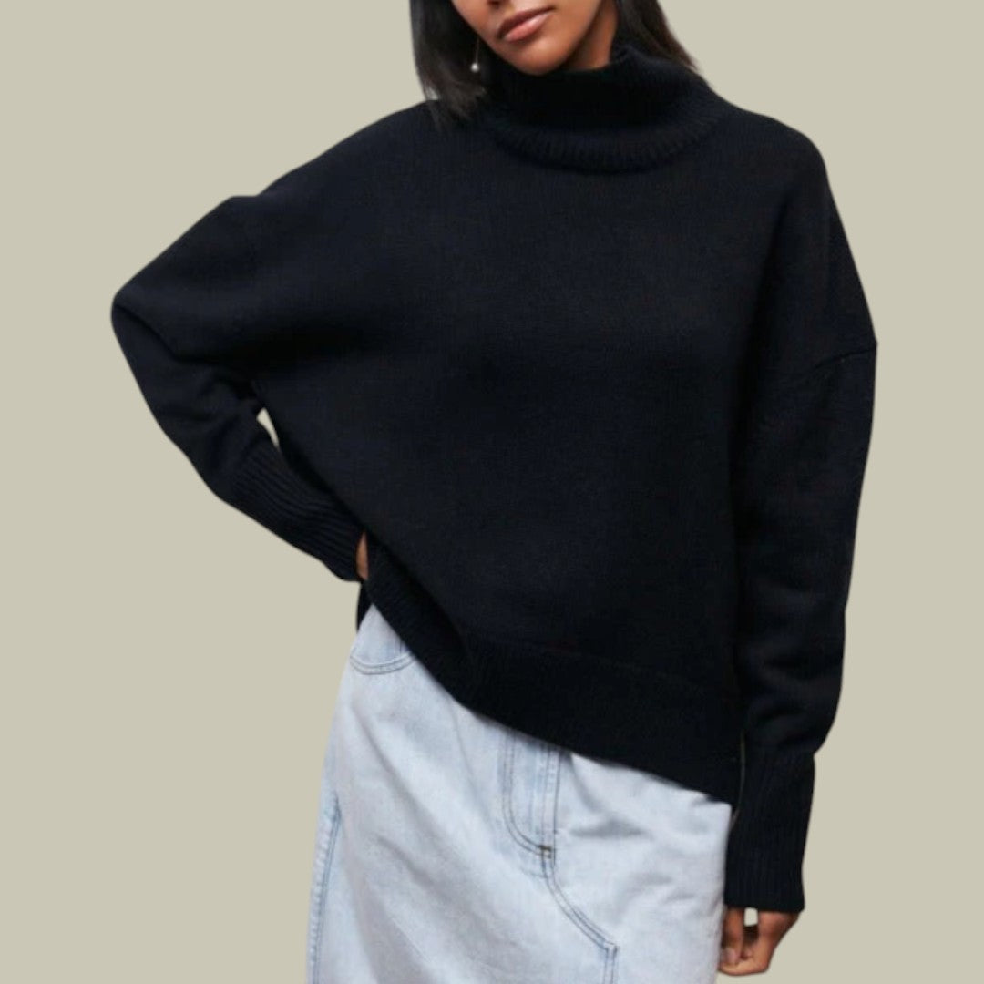Women’s Loose Fit Winter Jumper Oversized Warm Turtleneck