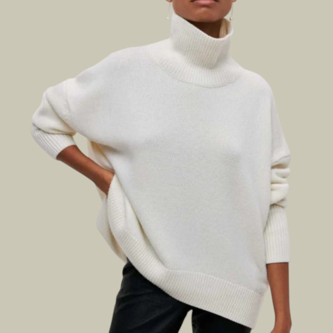 Women’s Loose Fit Winter Jumper Oversized Warm Turtleneck