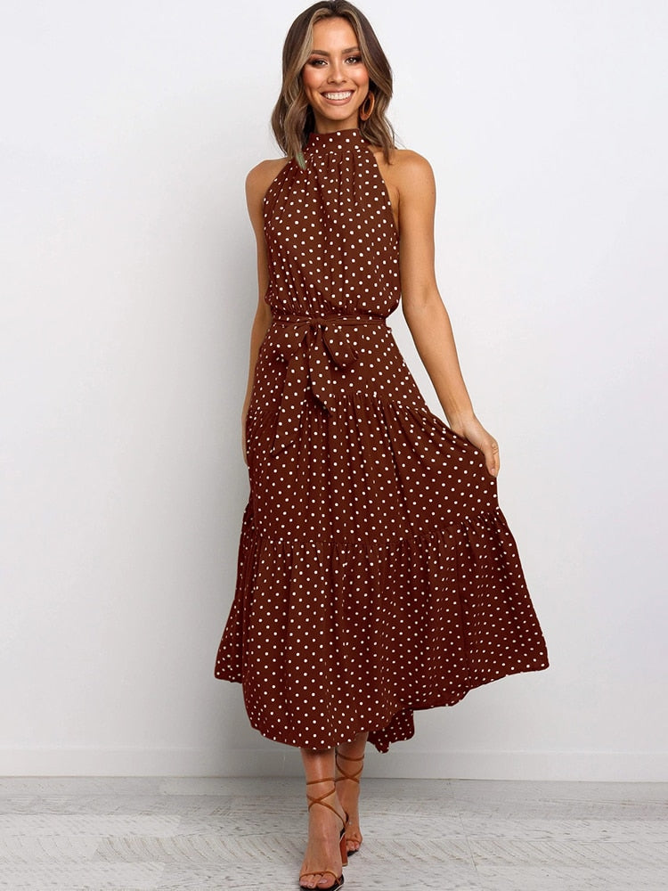 Women's Midi Dress Black Size M Cotton Blend-2