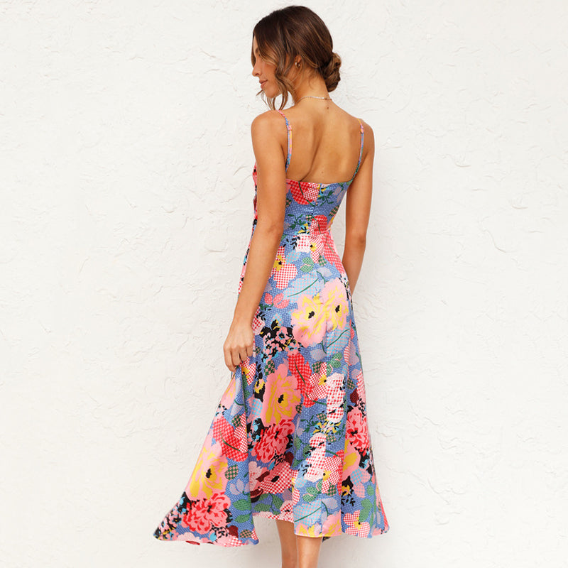 Timeless Classic Elegant Floral Summer Dress - Ideal for Formal or Summer Occasions