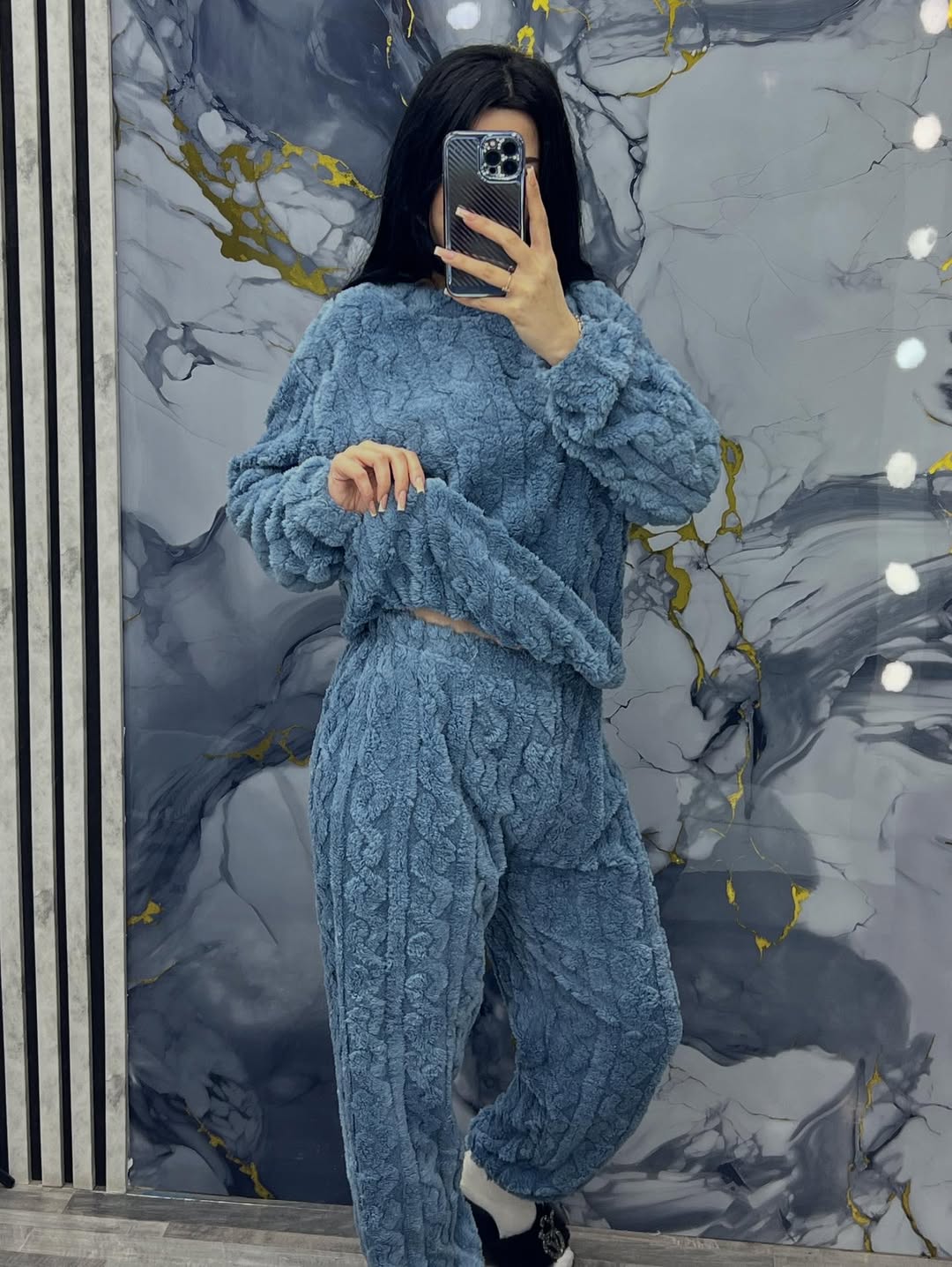 Women's Cosy Soft Fleece Lounge Set - Ideal for Chilly Evenings and Lazy Mornings