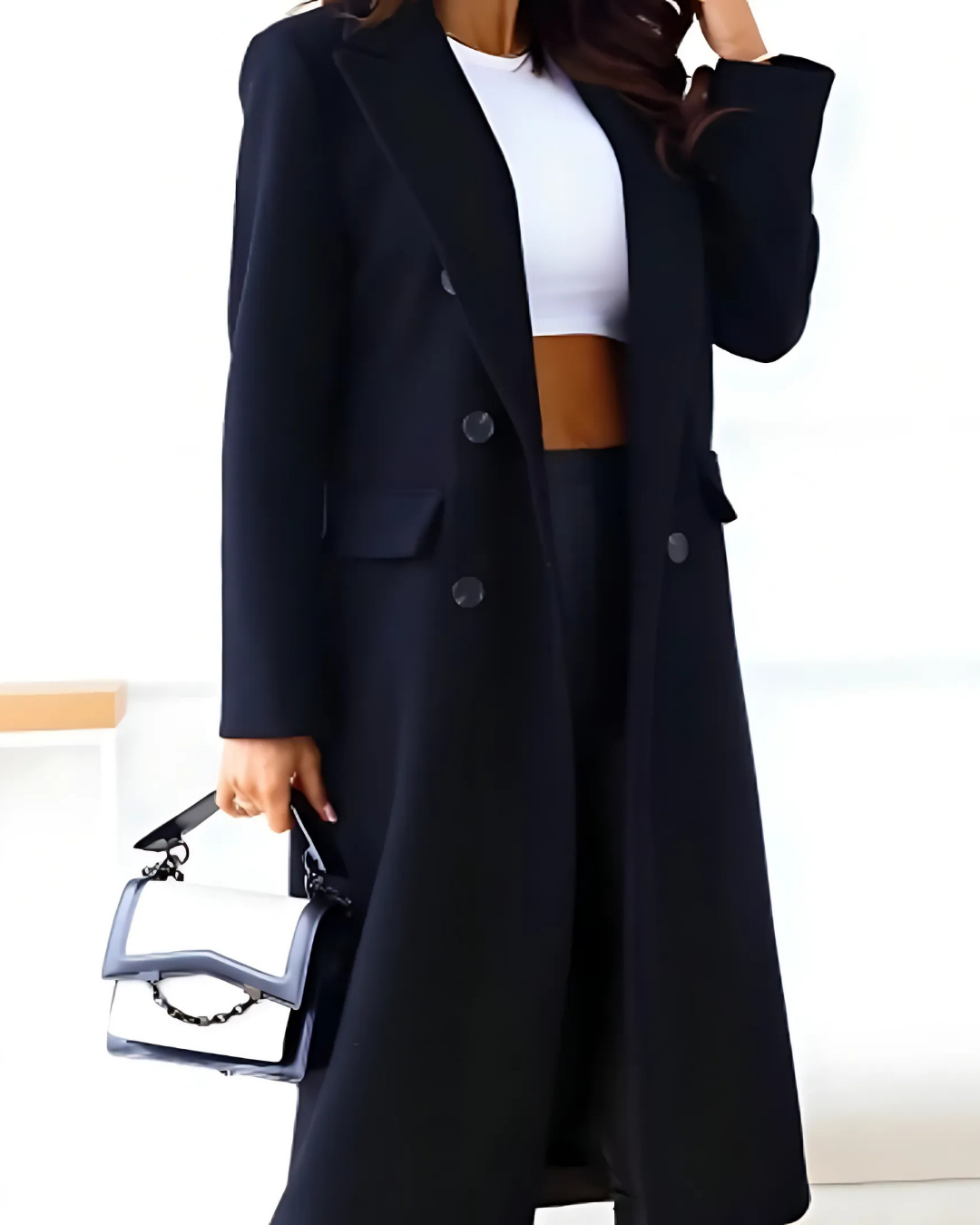 Women's Fashion Transitional City Long Winter Overcoat