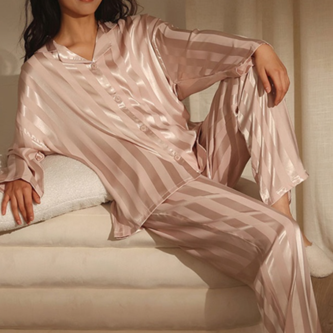 Women’s Elegance Soft Luxe Loungewear Set for Restful Night’s Sleep