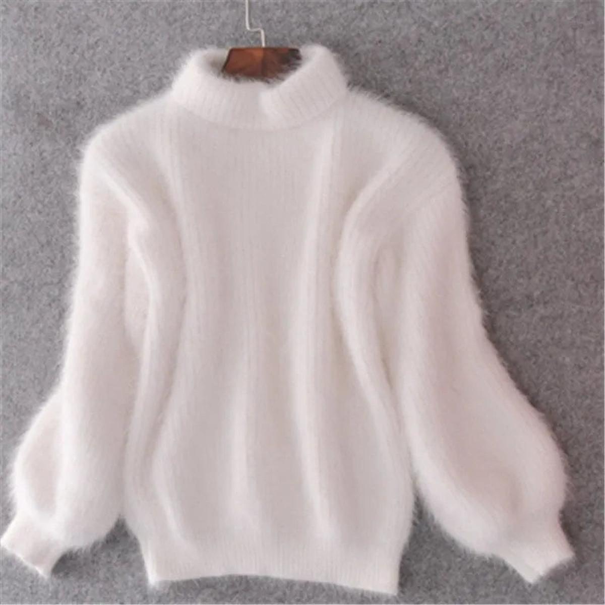 Women’s High Neck Sweater Soft-Feel Relaxed Winter Style