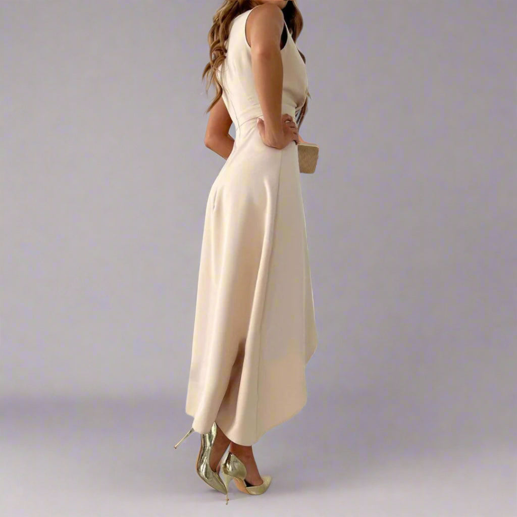 Women's Elegance Getaway Formal Midi Dress for Special Occasions