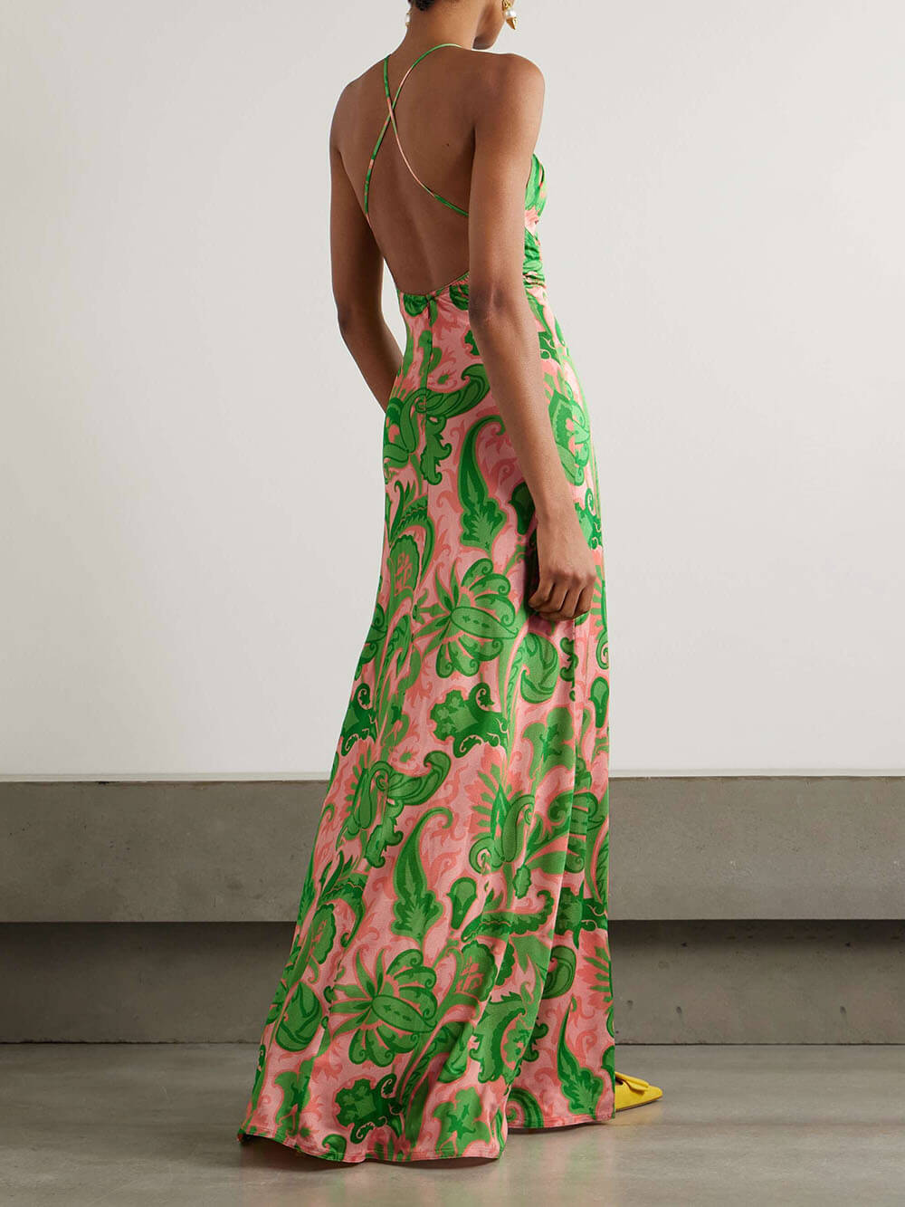 Ella Satin Maxi Dress - Smith Fashion