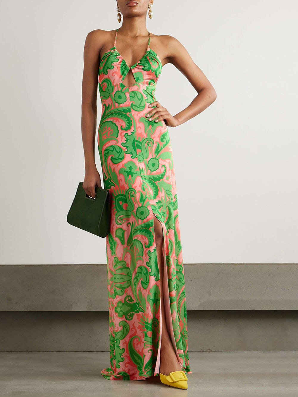 Ella Satin Maxi Dress - Smith Fashion